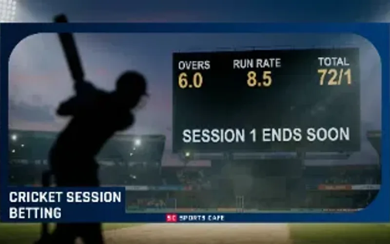 Test match session runs and wicket probability metrics