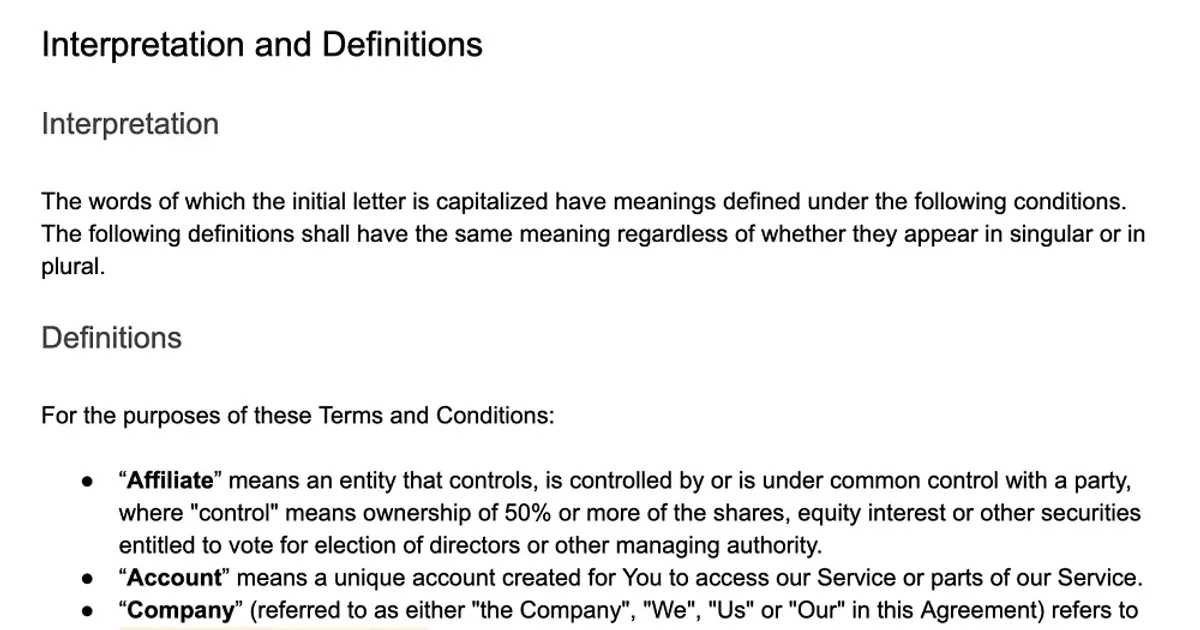 Terms and Conditions of Use