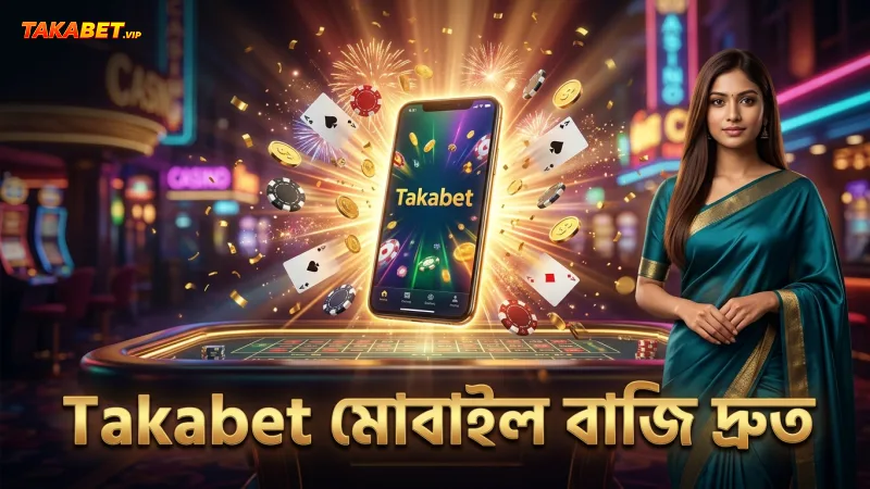 Takabet প্ল্যাটফর্মে মোবাইল থেকে দ্রুত বাজি ধরার সুবিধা।