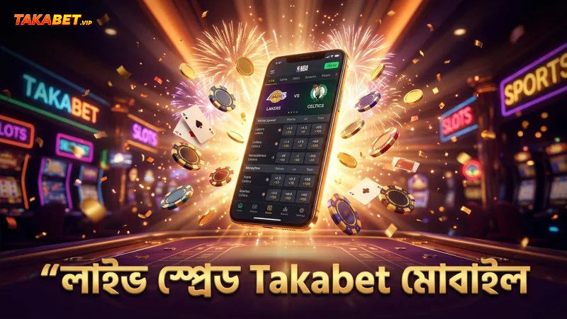 লাইভ স্প্রেড মোবাইল থেকে Takabet দিয়ে নজর রাখুন