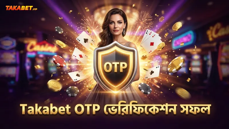 OTP ভেরিফিকেশন সম্পন্ন হলে Takabet রেজিস্ট্রেশন সফল হয়